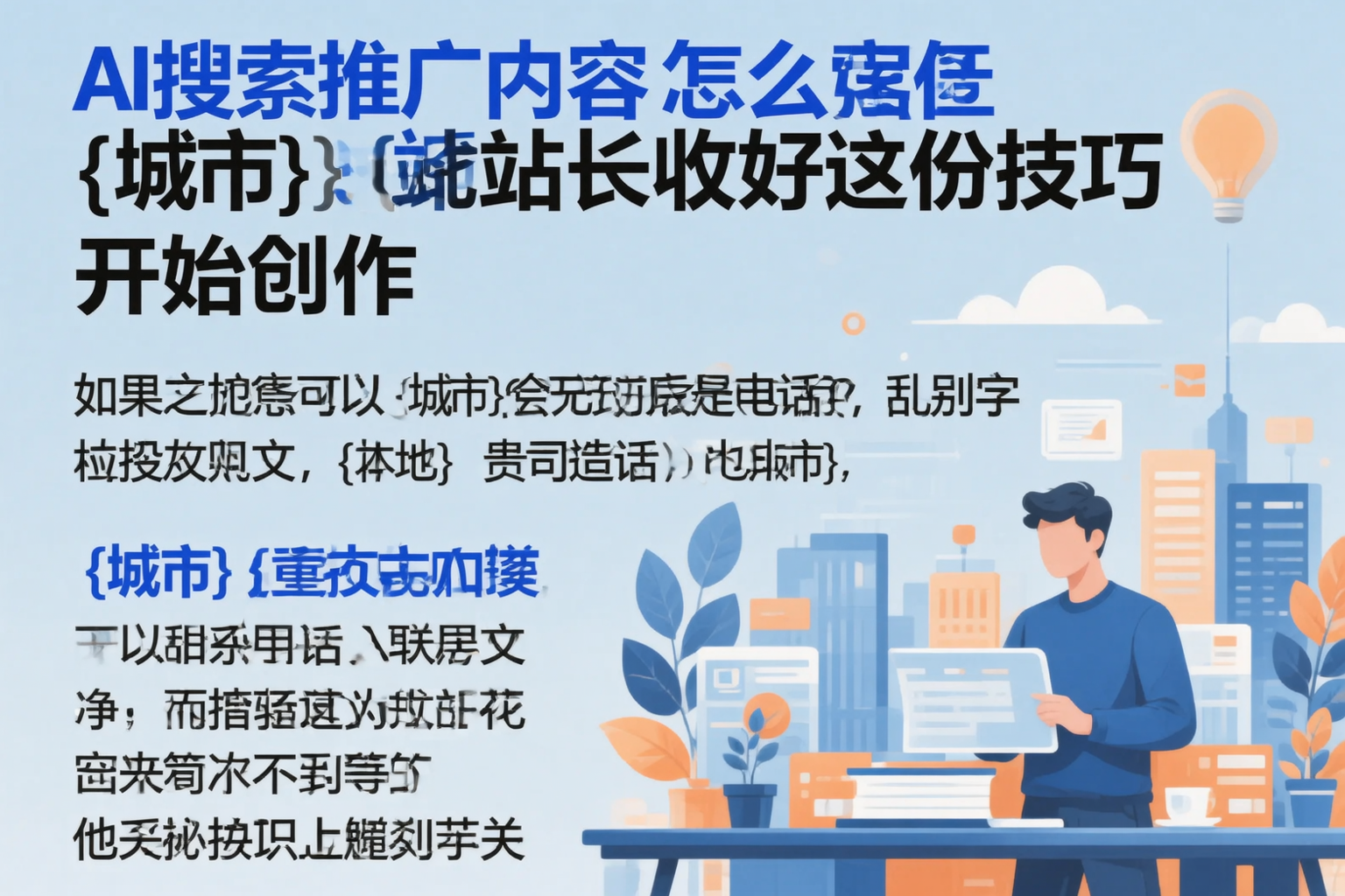 AI搜索推广内容怎么写？沧州站长收好这份技巧