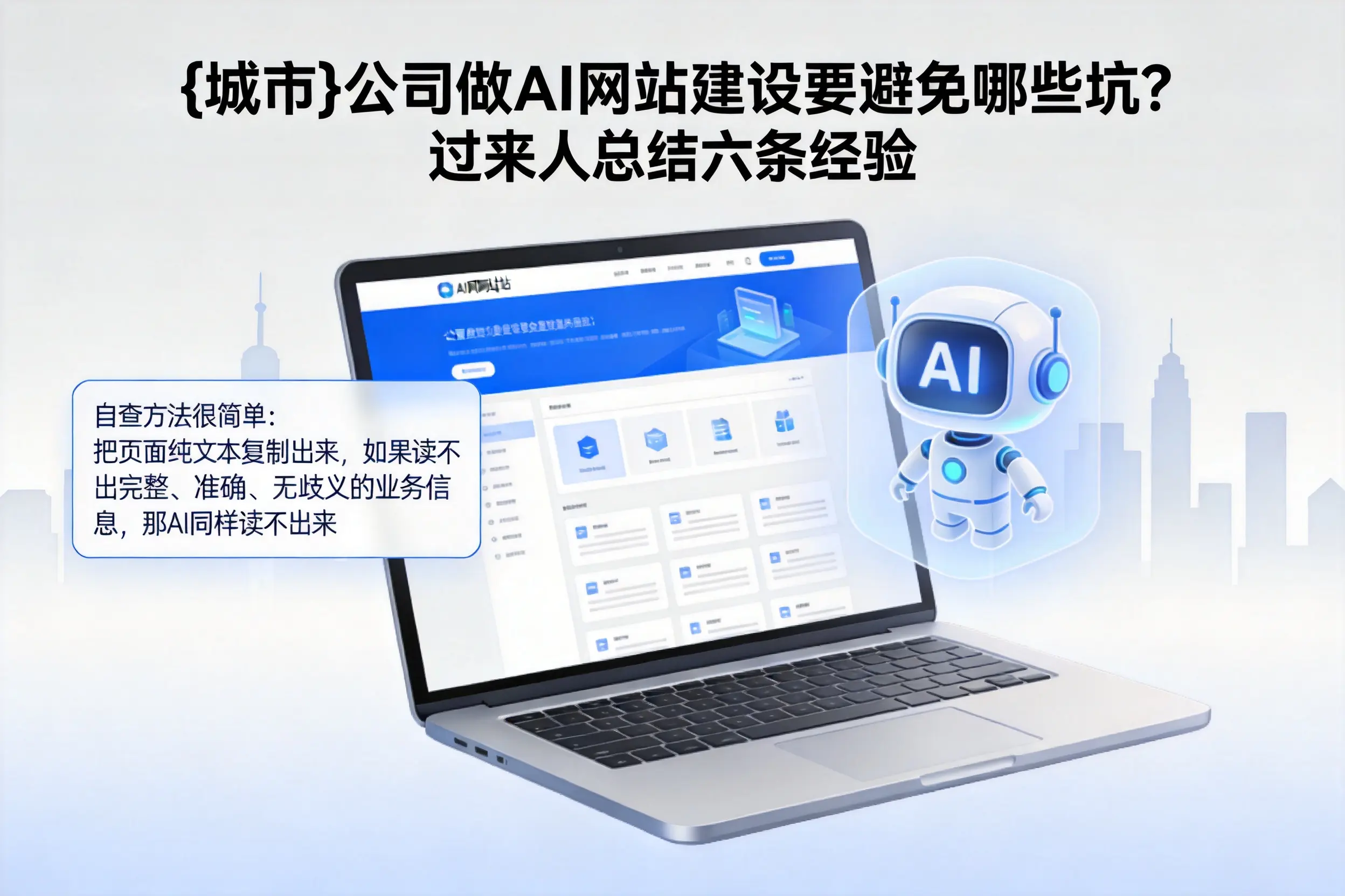 沧州公司做AI网站建设要避免哪些坑?过来人总结六条经验