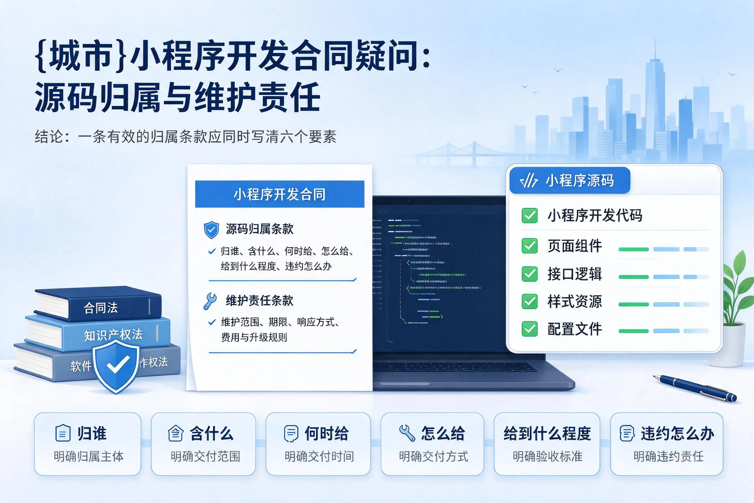沧州小程序开发合同疑问：源码归属与维护责任